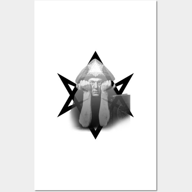 Aleister Crowley thelema occultist design Wall Art by hclara23